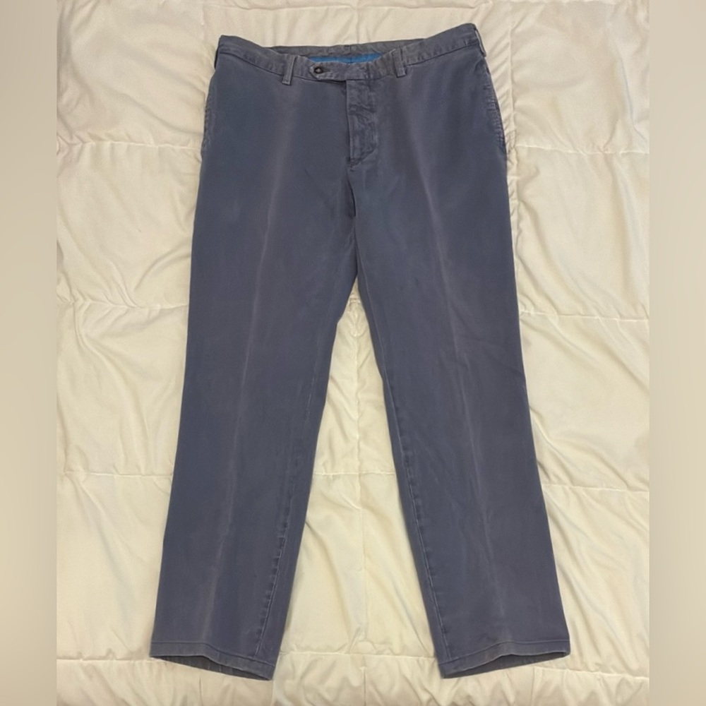 Franck Namani Pants Mens Cotton Blue Size 52 (L)